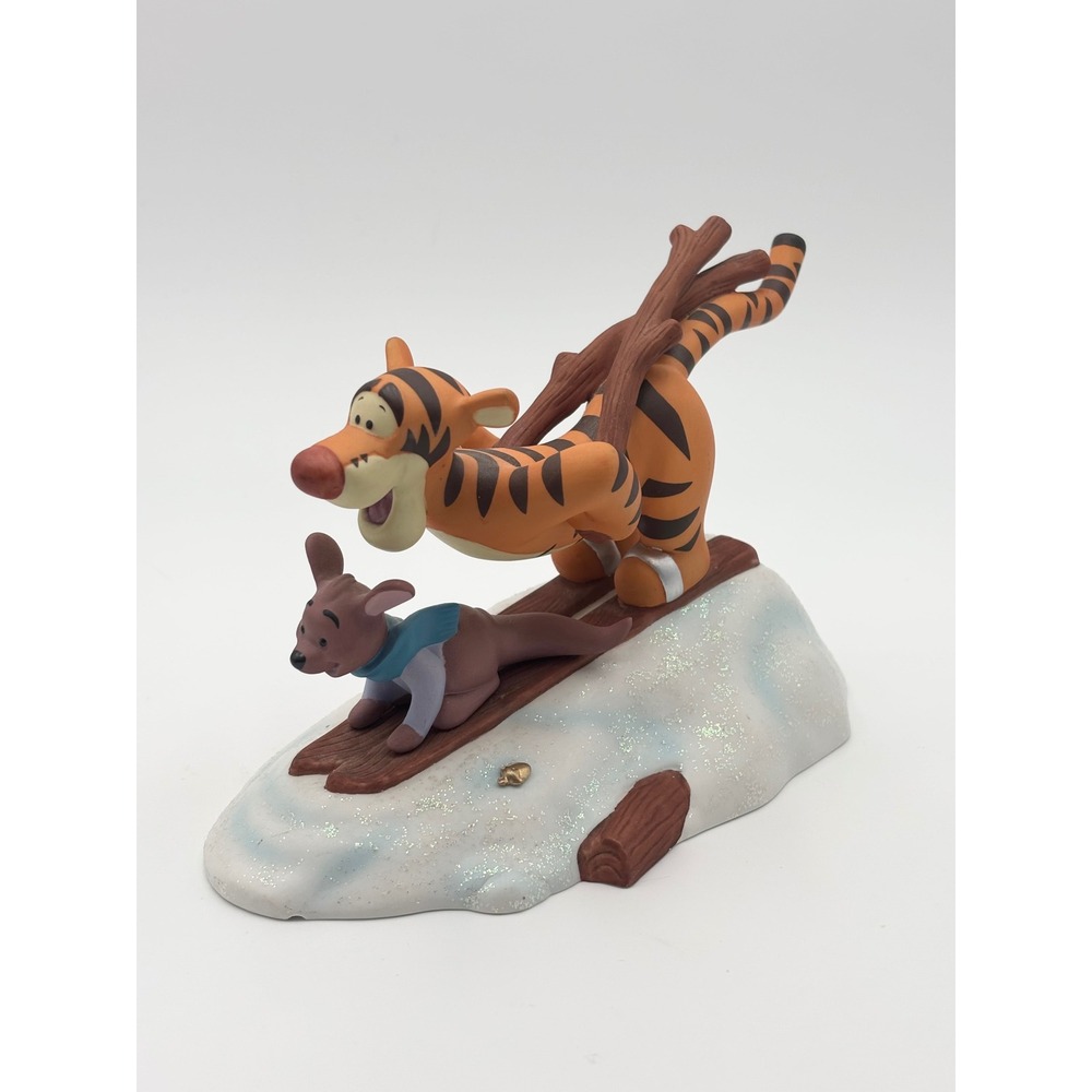 Disney Pooh & Friends Tigger and Roo Look Out Snow Here We Go Figurine